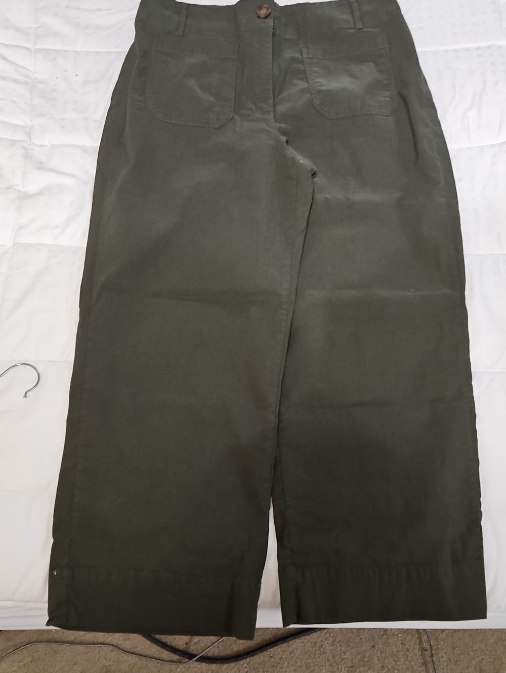 Wide Leg Women’s Pants in Olive Green